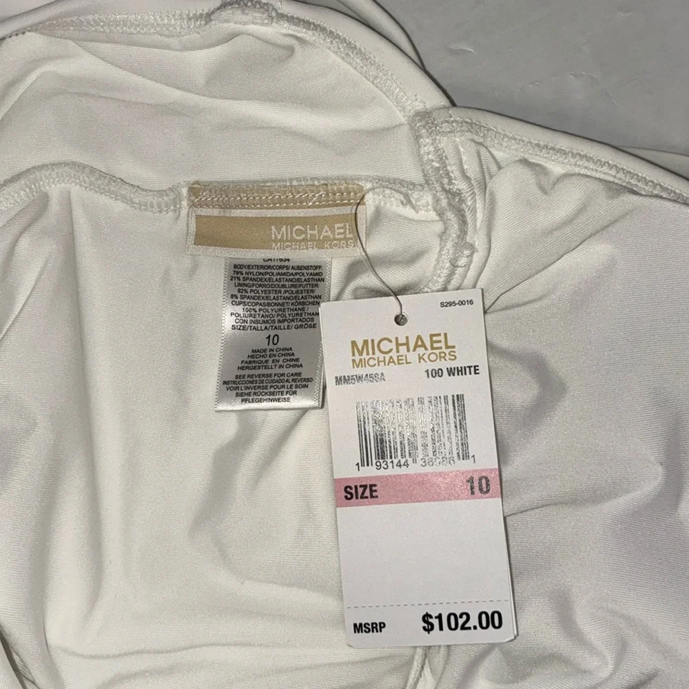 Michael Kors White One-Piece Swimsuit